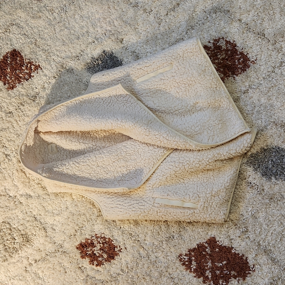 Teddy Vest, cream colored, small